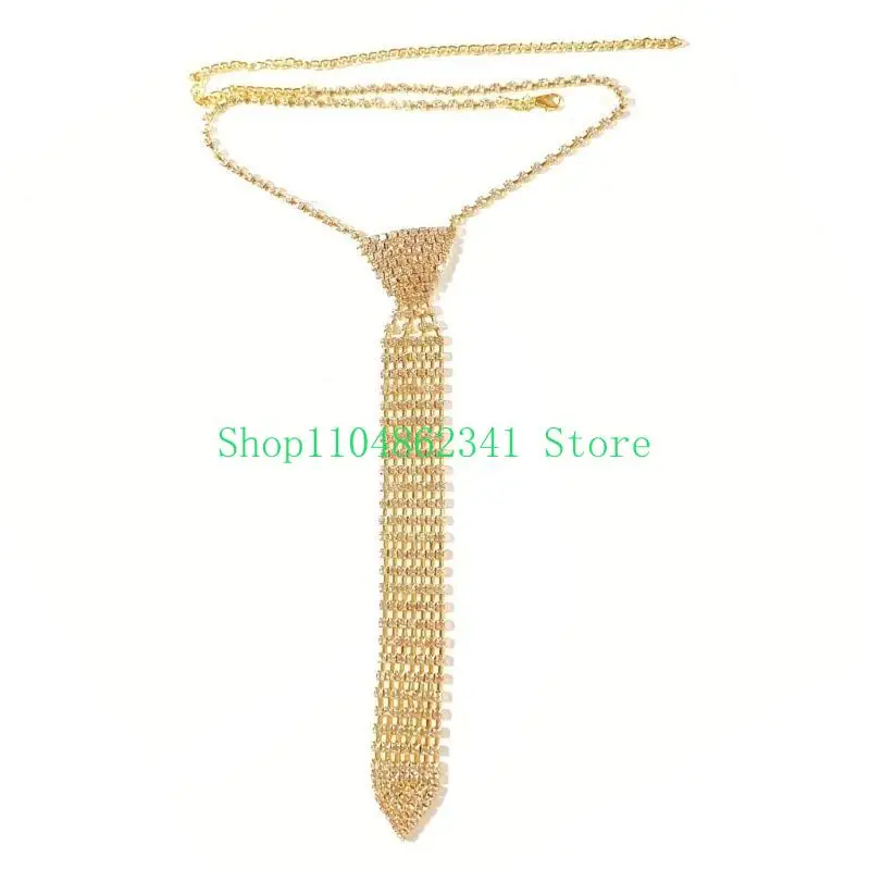 5ASD Lady Necktie Blingbling Full Rhinestons