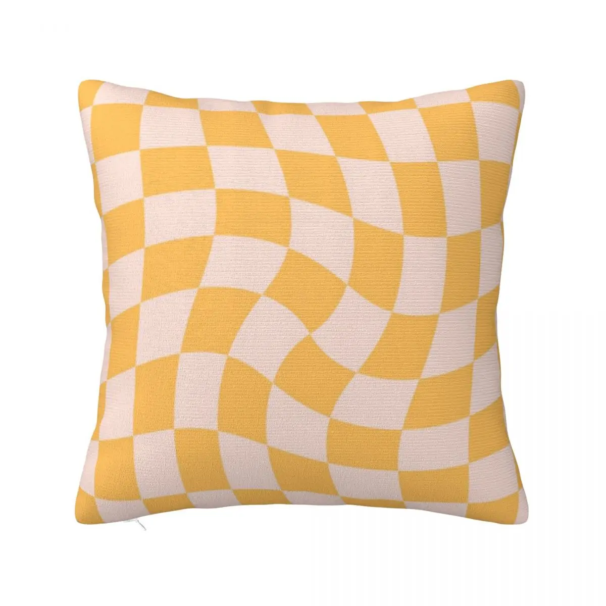 Check I - Yellow Twist Pillow Case Decorative Pillows 45X45 Cushions Cover Pillow Case Pillow Cover