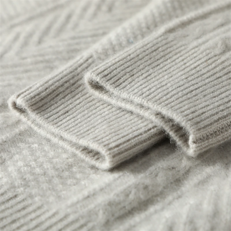 Nieuwe Chic Vrouwen 100% Kasjmier Trui Kabel Breien Krul O-hals Lange Mouw Trui Herfst Winter Dikke Zachte Kleding Tops