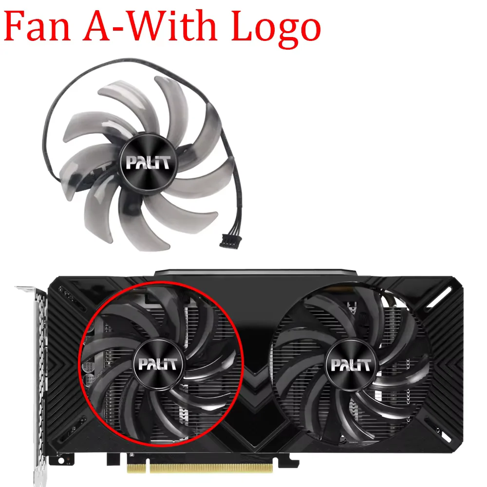 Video Card Fan For PALiT GeForce GTX 1660 1660Ti RTX 2060 2070