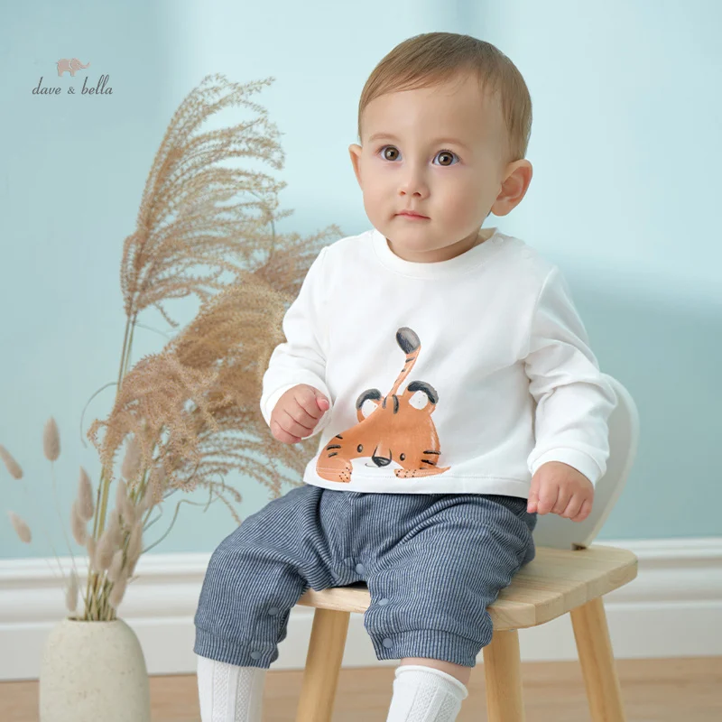 

Dave Bella Autumn Long Sleeve Baby Boys Girls Rompers Cute Little Tiger Infants Romper Cotton Clothing Jumpsuits DB3242319