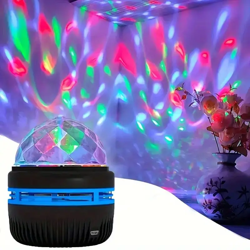 Starry LED Night Light, Water Ocean Wave, Starry Projector, USB Galaxy, Creative Romantic Decoration for Home Room, Bar, Disco