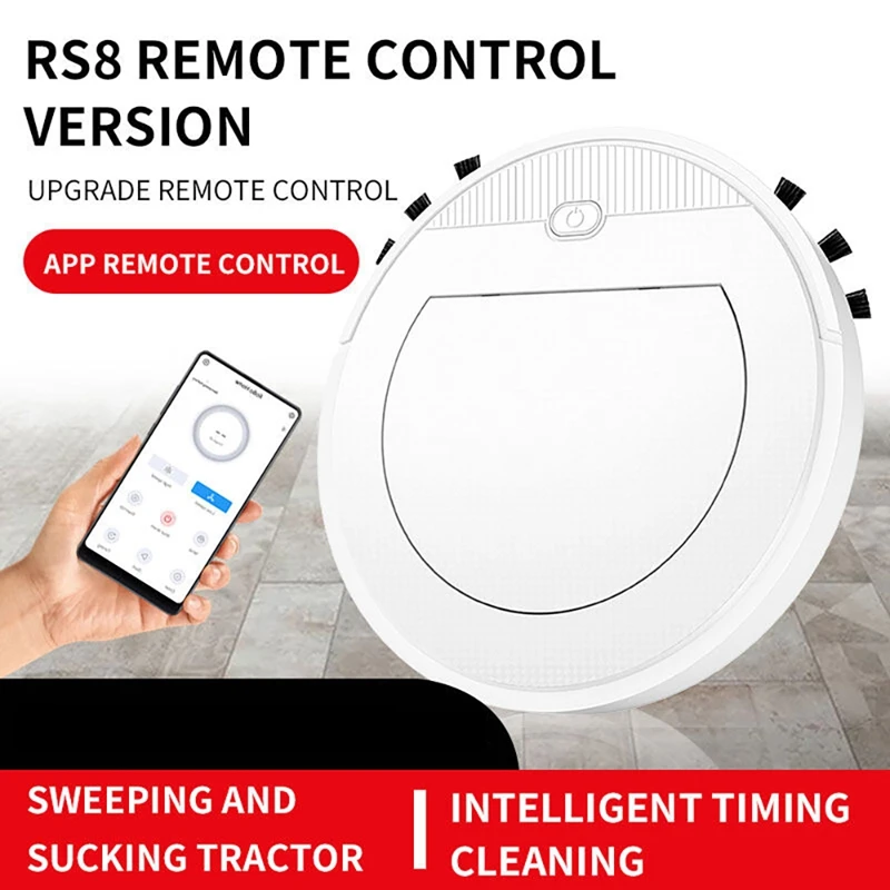 Robot Vacuum Cleaner Smart Ultra Thin Automatic Sweeping Suction Towing 3 In 1 APP Remote Control