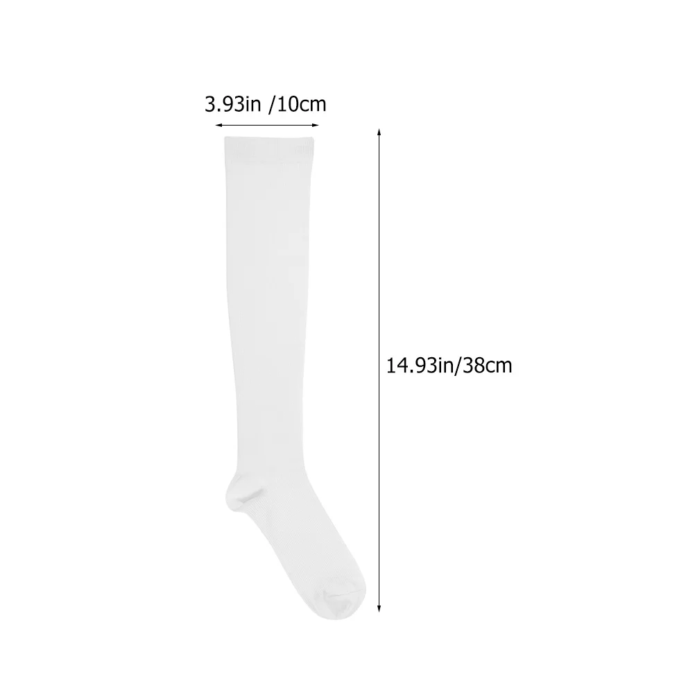 3 أزواج من الجوارب الضاغطة المرنة القابلة للتنفس للرياضات الخارجية والجري والمشي لمسافات طويلة وكرة القدم والبيسبول وكرة السباق