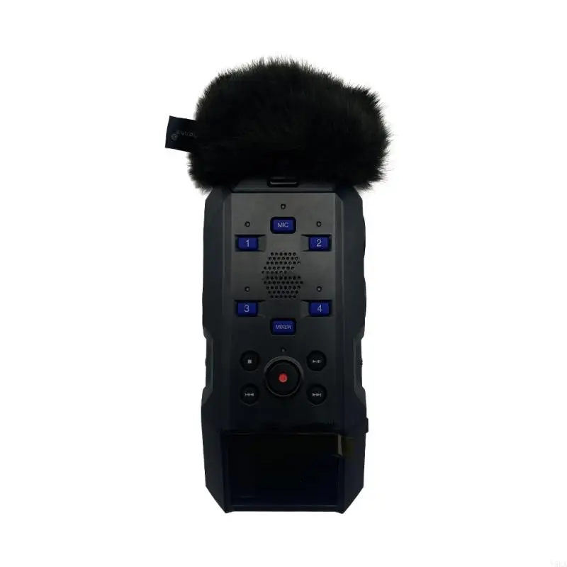 Y5LA Lightweight Windshield Microphone Case for Zoom H6 Essential Handheld Recording Device Intelligent Noise Elimination