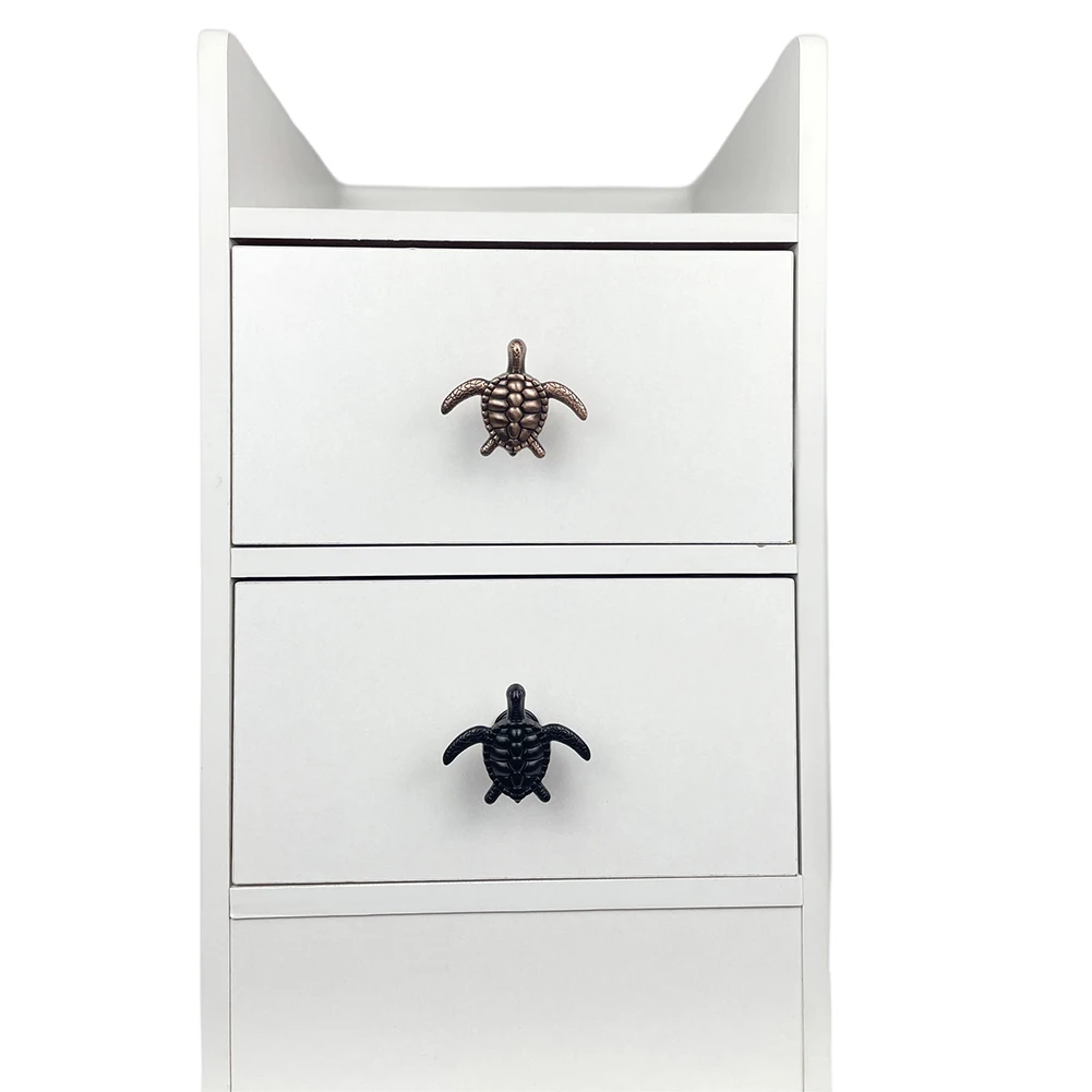 Turtle Shape Cabinet Knobs Handles For Cabinets Drawers Pulls Knob Gold Dresser Cupboard Knob Plant Animal Furniture Door Handle