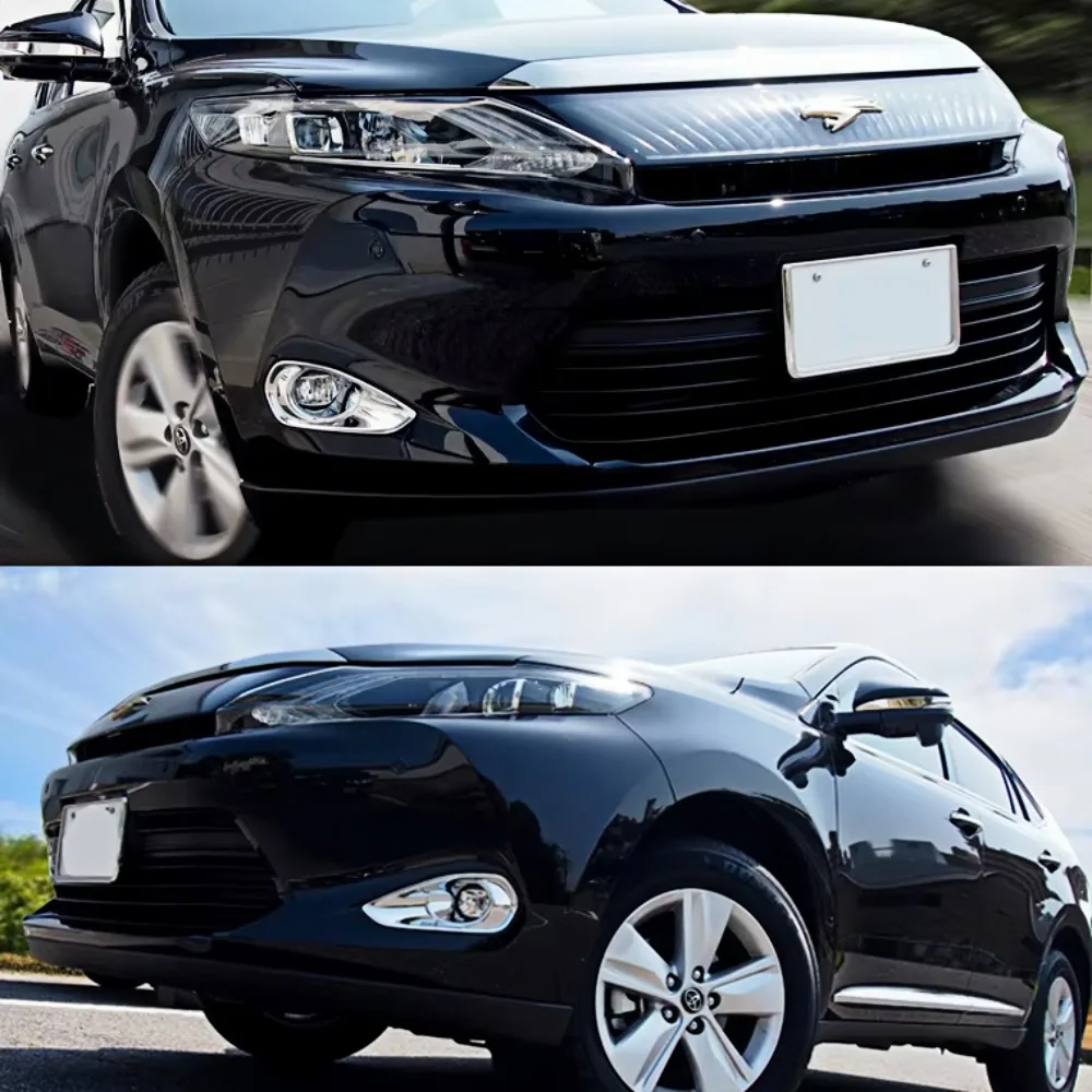 For 2013-2020 Toyota Harrier Avu65W/ZSU60W/65W front fog light covers car accessorie made of chrome-plated ABS scratch-resistant