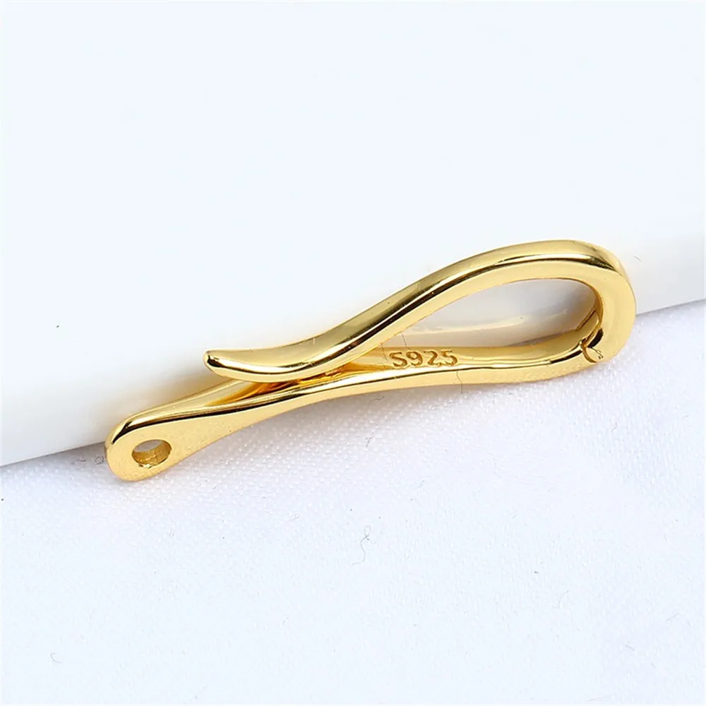 S925 Sterling Silver Jewelry Clasp for DIY Necklace Bracelet Jewelry Findings Connector Hook 925 Silver Clasps Crafting Supplies