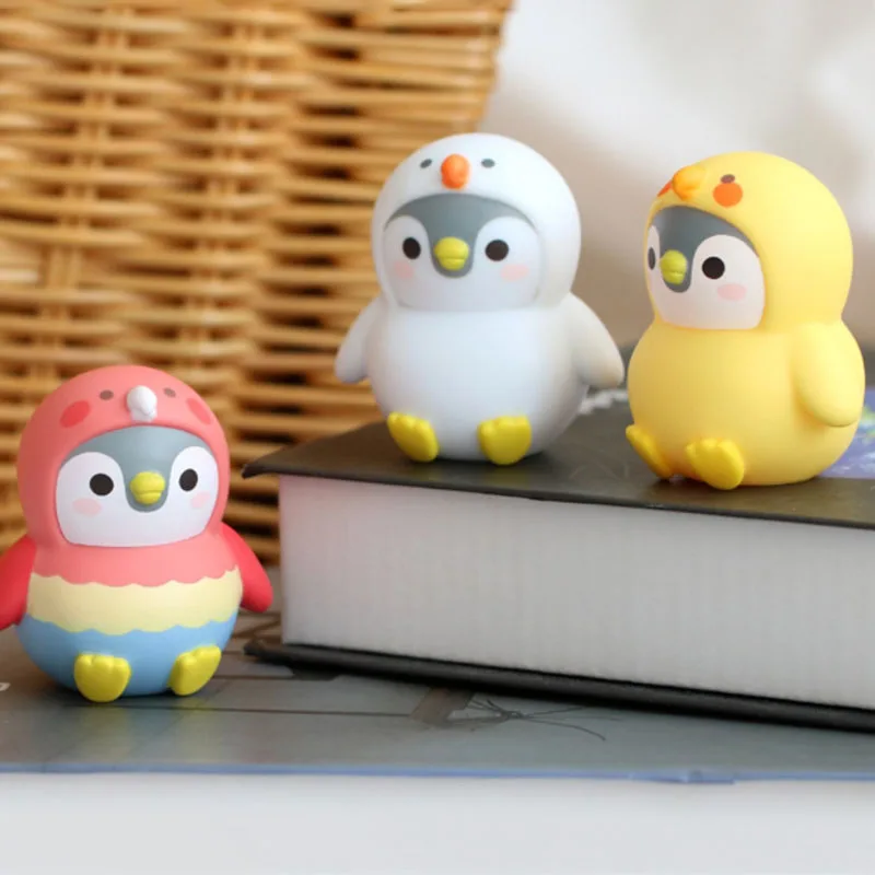 

TOMY X Koupenchans Penguins Action Figures Chouchou Parrot Figure Doll Series Anime Figures Collectible Dolls Kids Gifts