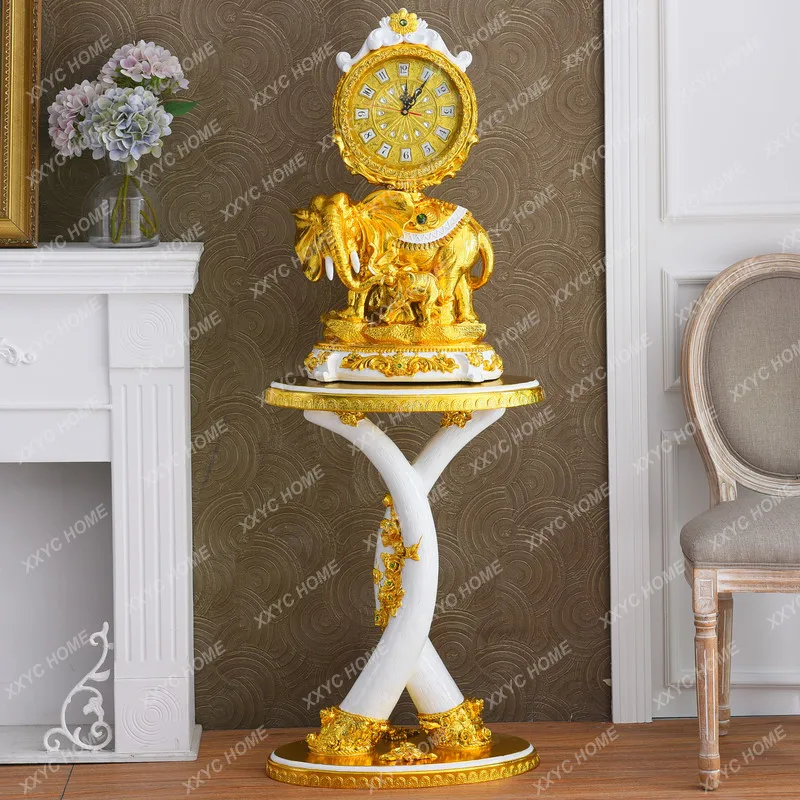 

floor clock vertical living room ornament gold luxury decoration station large pendulum clock