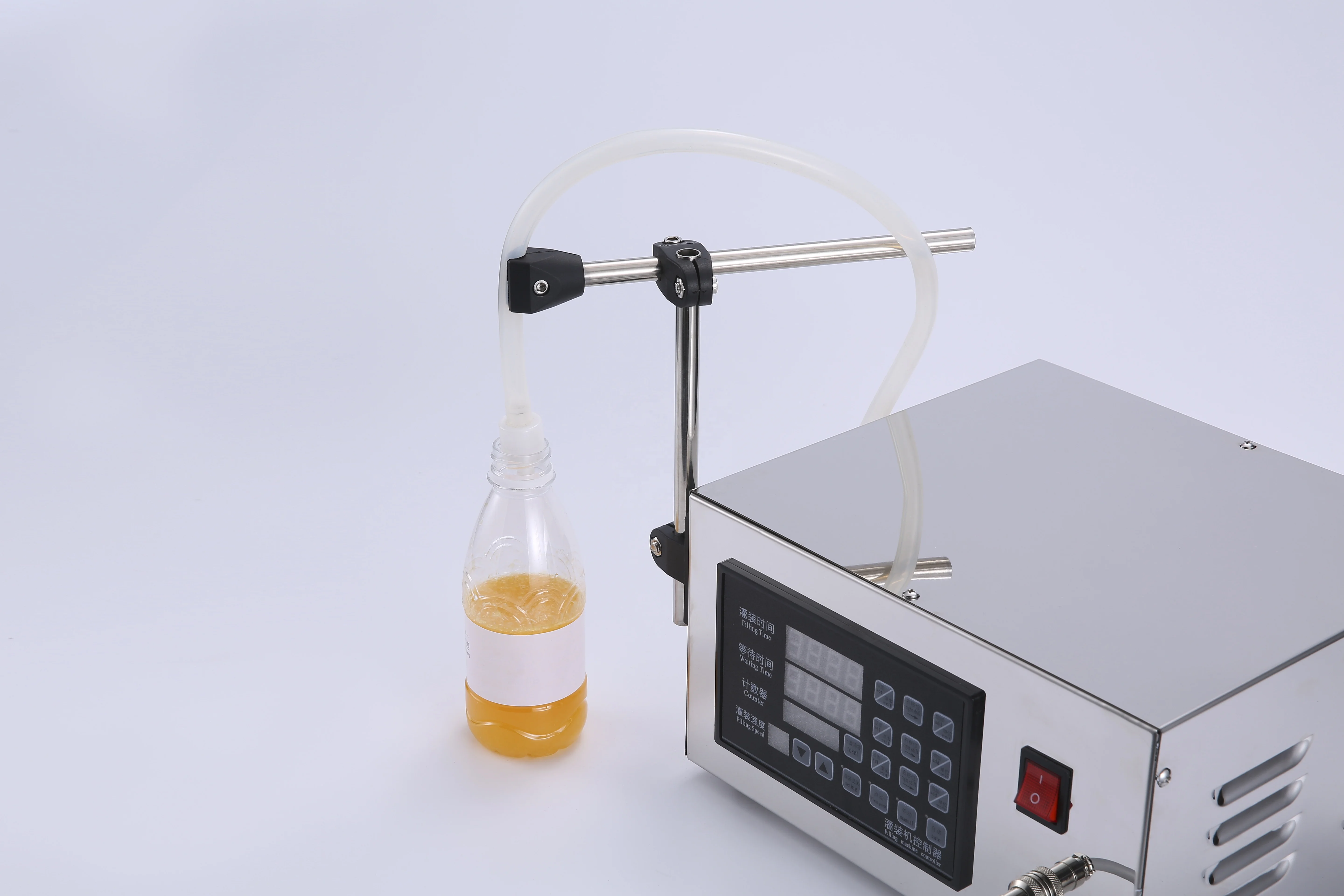 GFK280 Digital Pedal Control Pump Water/Juice/Oil/Beer Bottle Semi-automatic Liquid Filling Machine