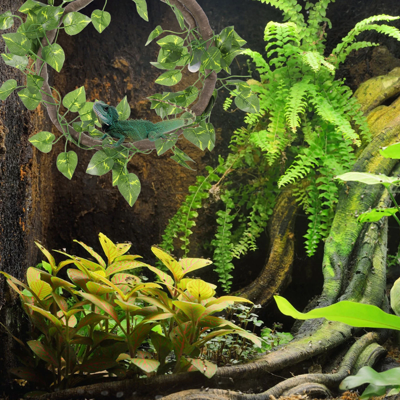 

1 Set Artificial Vine Reptile Simulation For Terrarium Pet Tank Decoration Lizard Climbing Rattan Pet Cage Decor Simulation