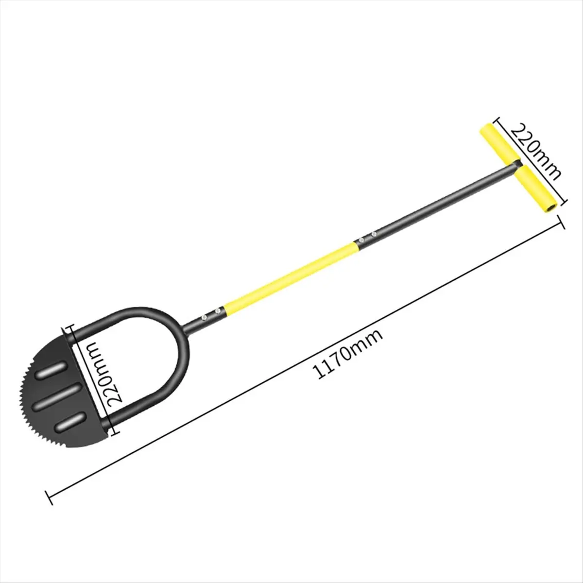 a23p-cortacesped-dentado-herramienta-para-bordes-de-cesped-de-media-luna-con-mango-en-t-cortacesped-de-mango-largo-para-cesped-de-acera-38-pulgadas-negro-y-amarillo