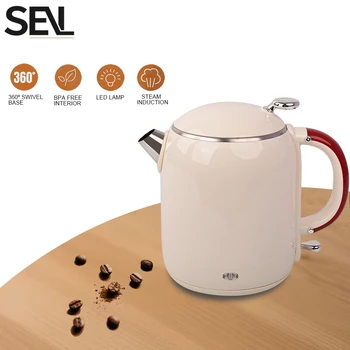1.0L Anti-Scald Electric Kettle, Seamless Electric Kettle, 304 Stainless Steel Household…
