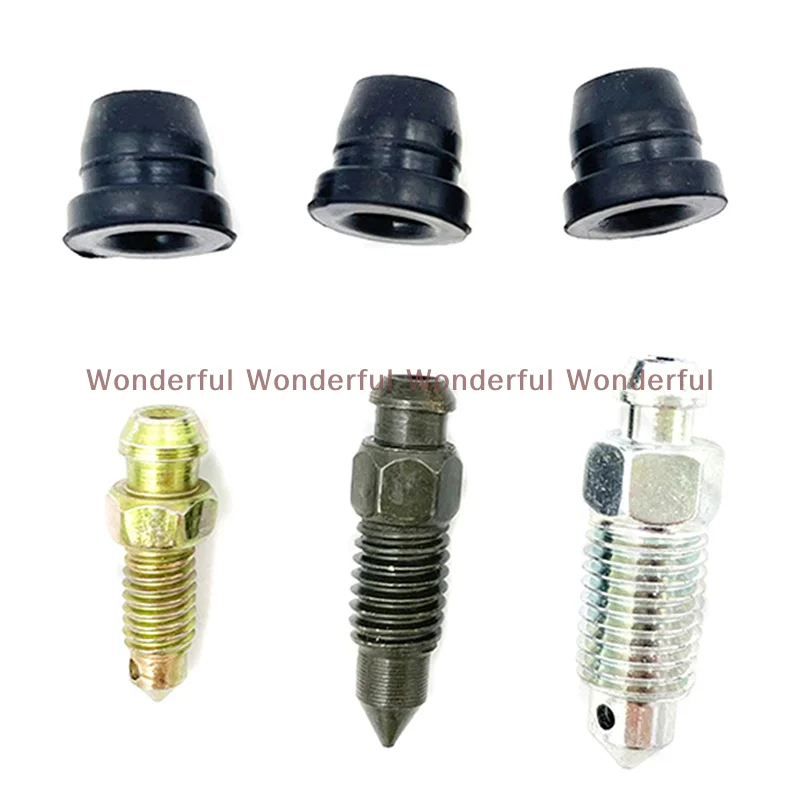 2Pcs Auto Zubehör Auto Auto Motorrad Brems Pumpe Bremssattel Entlüftungs Auspuff Schraube Nippel Hohe Qualität Staub Kappe