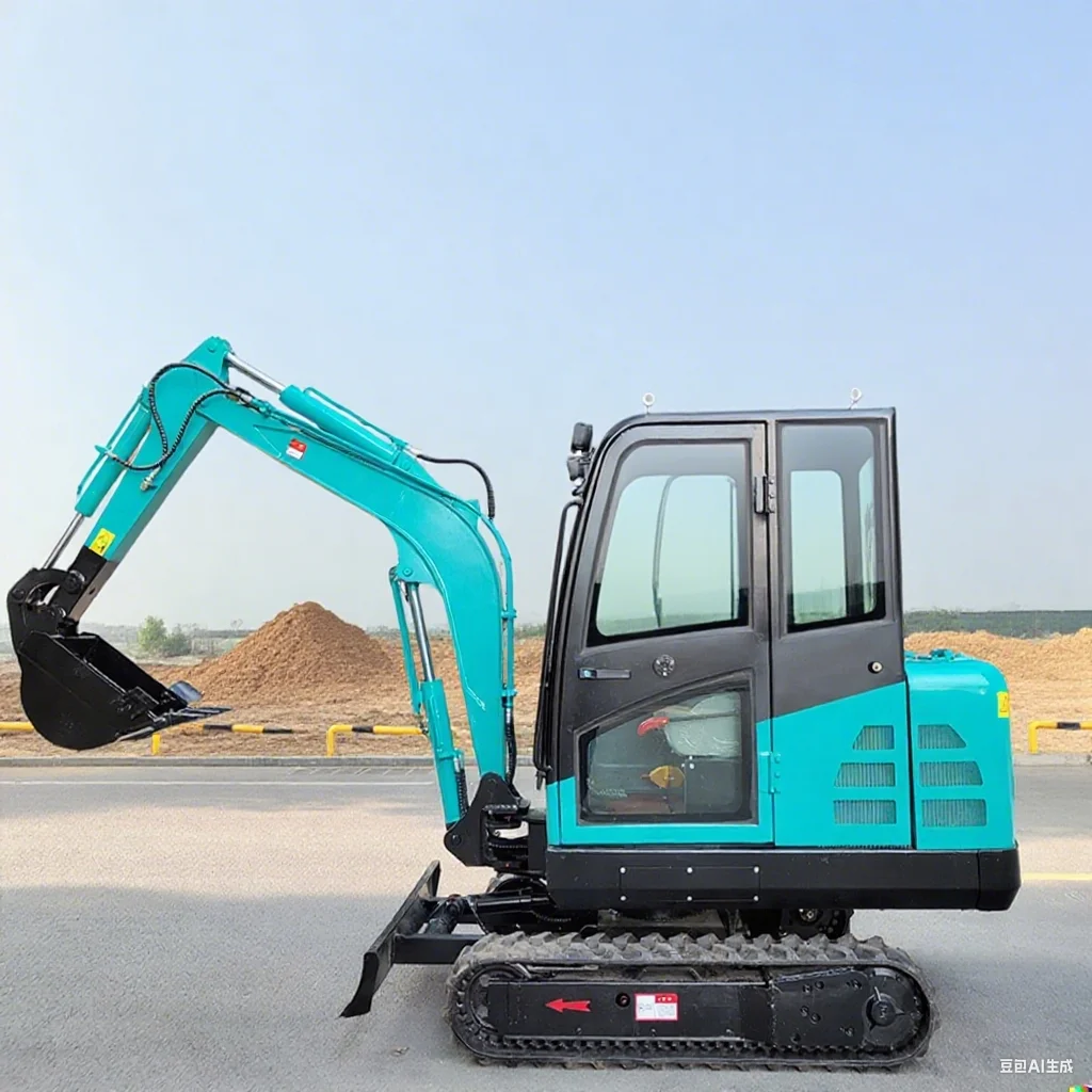 حفارة صغيرة مخصصة 3.5 طن حفار صغير حفارات زاحفة للعمل في حديقة الأراضي الزراعية المنزلية وأعمال البناء