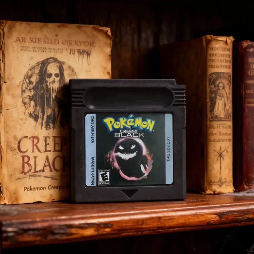 

Игровой картридж Pokemon Creepy Black GBC, 16-битная карта игровой консоли, английский язык для GBC/GBA