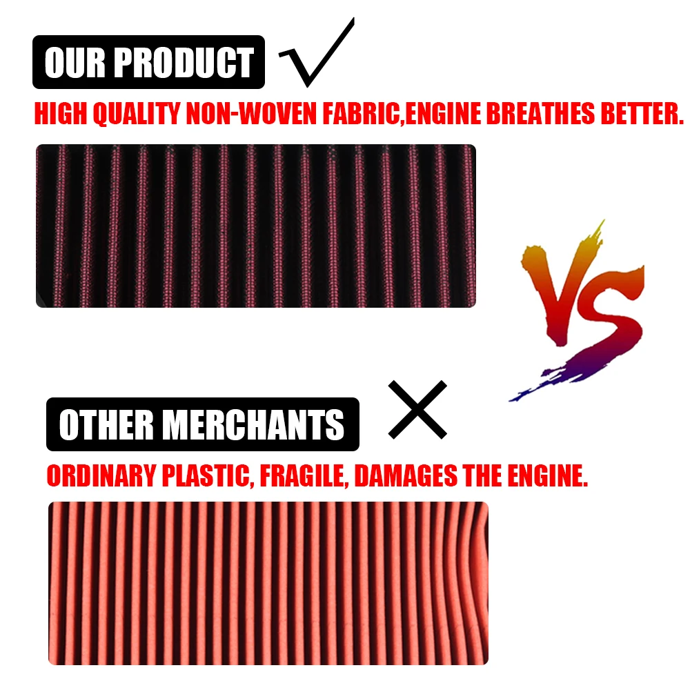 For Z1000 Air Filter Intake Cleaner Air Element Cleaner Engine Protector For Kawasaki Z 1000 SX Z1000SX NINJA 1000 Accessories