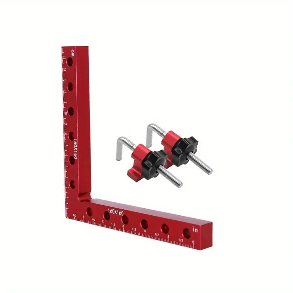 160 MM 90 graden L-vormige hulparmatuur Splicing Board Positioneringspaneel Vaste clip Timmermansvierkante liniaal Houtbewerkingsgereedschap