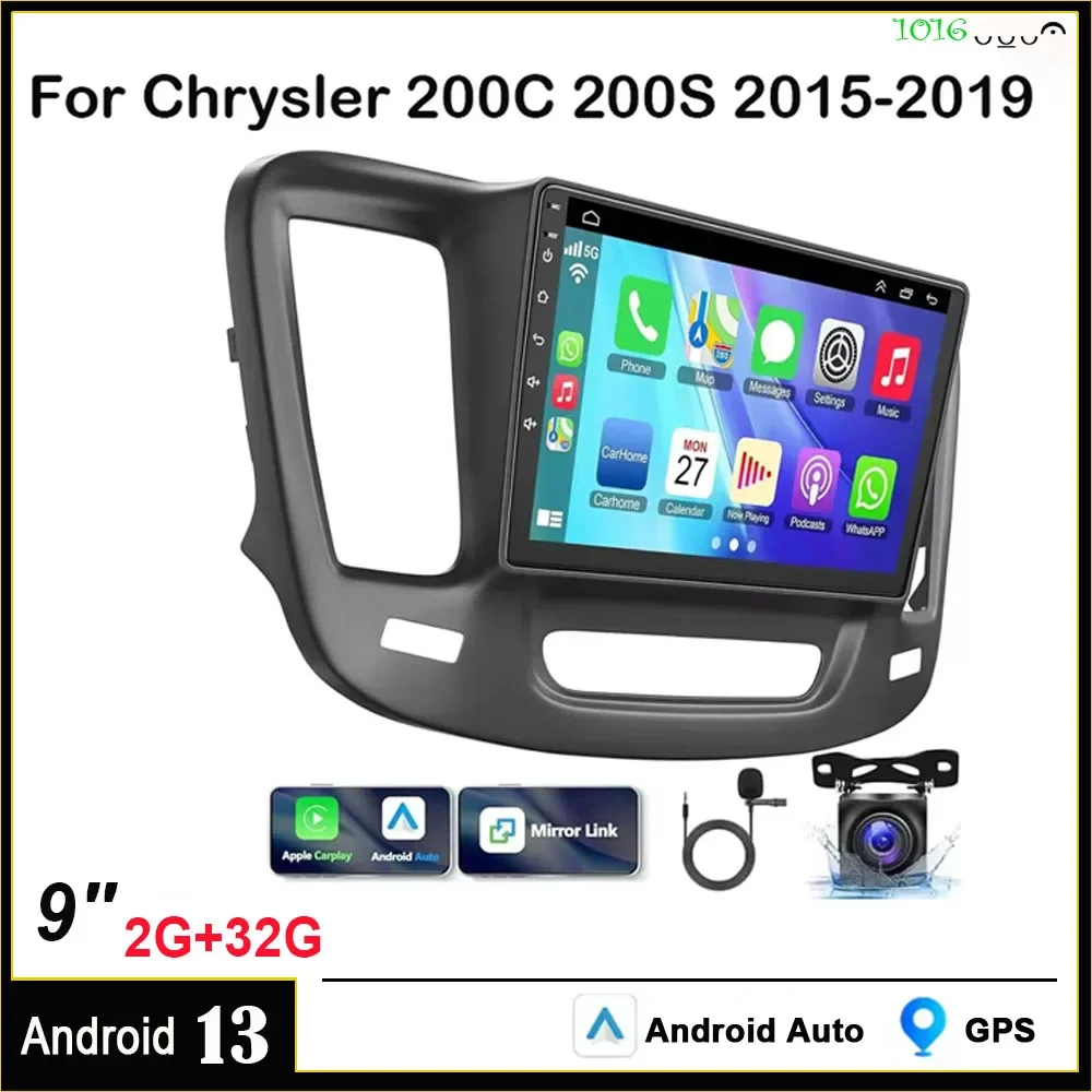 بلوتوث واي فاي FM/RDS SWC مرآة لينك + AHD 2 + 32G 9 بوصة راديو ستيريو نظام تحديد المواقع والملاحة متوافق مع 200 200C 200S 2015-2019 #2