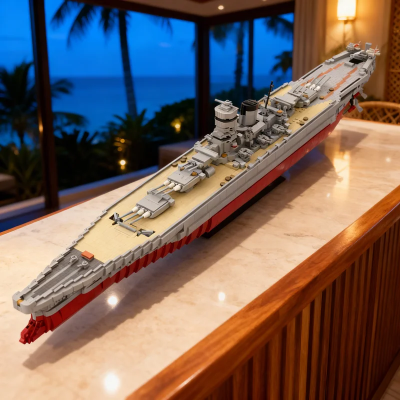 

3591 деталь MOC IJN Yamato: Модель корабля, конструктор, подарок для творчества, коллекционный предмет, декор для дома и офиса, премиум-класс, для взрослых и детей