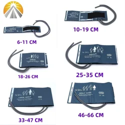 Reusable Six Sizes Available Neonates Child Adult Blood Pressure NIBP Cuff With Double Tubes Two Hose For Multi Patient Monitor