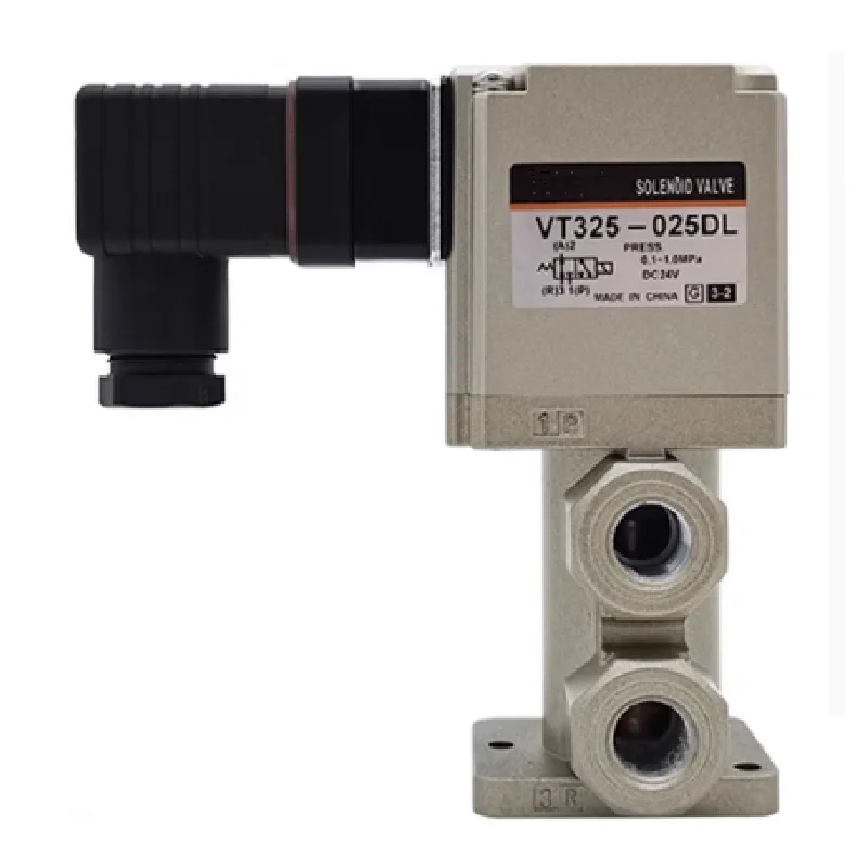 3 Port Solenoid Valve Direct Operated Poppet Type VT325 Series,VT325-023G/VT325-024G/VT325-025G/VT325-026G/VT325-033G/VT325-034G