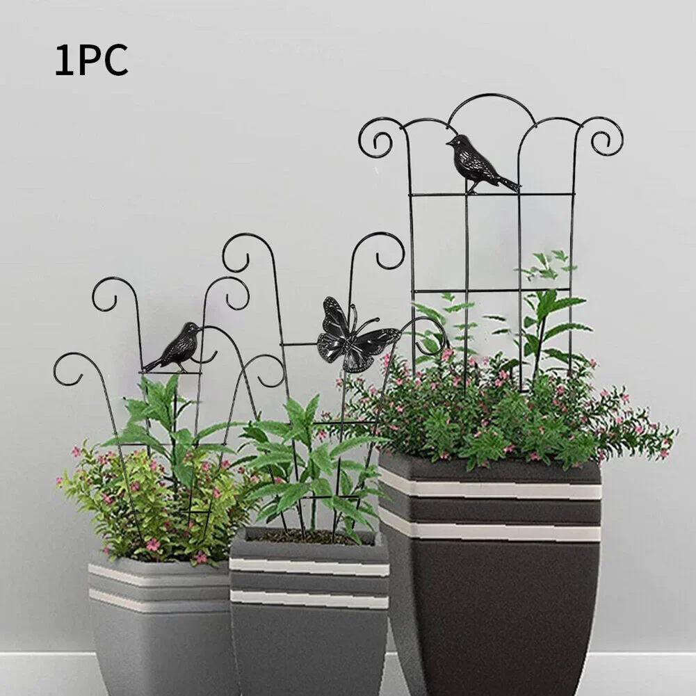 

Metal Plant Climbing Frame Iron Flower Leaves Support Tutor Stick Plant Pot Fixed Stake Climber Pole Indoor Garden Accesorries