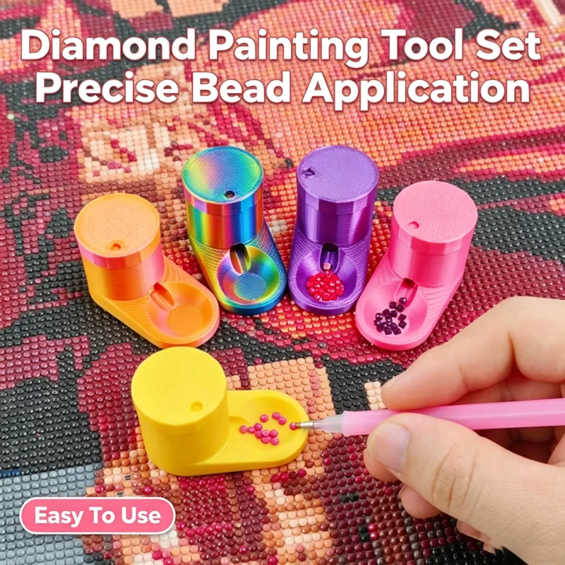 Diamond Painting Drill Shaker Tray, 3D Printed Quick Flip Diamond Drill Sorting Tool, Diamond Art Accessories for 5D DIY Craft
