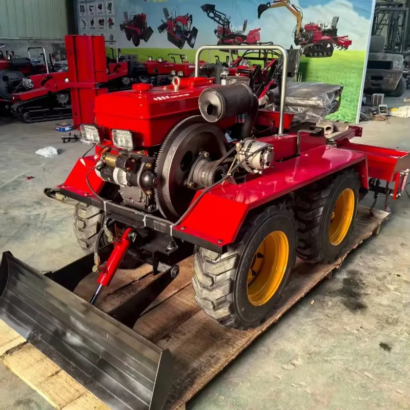 Crawler Type Farm Cultivation Machine With Rotatable Excavating Arm Multifunctional Agricultural Equipment With Various