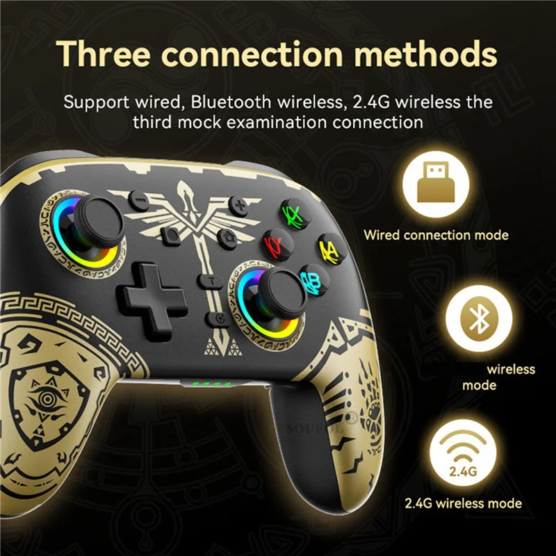 

SQPP-2X Tears Of The Kingdom Game Controller Switch Wireless Controller For Switch Pro OLED Game Console Gamepads Joystick-A