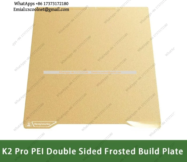 JS02 PEI Double Sided Frosted Build Plate 310x325mm for Creality K2 Pro 3D Printer