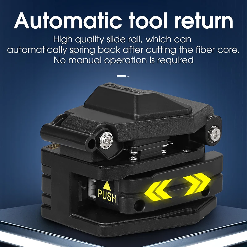 Черный высокоточный скалыватель волокна AUA-6C FTTH, термоплавкий нож для холодного подключения, нож для резки оптического волокна, инструменты 16, торцевое лезвие