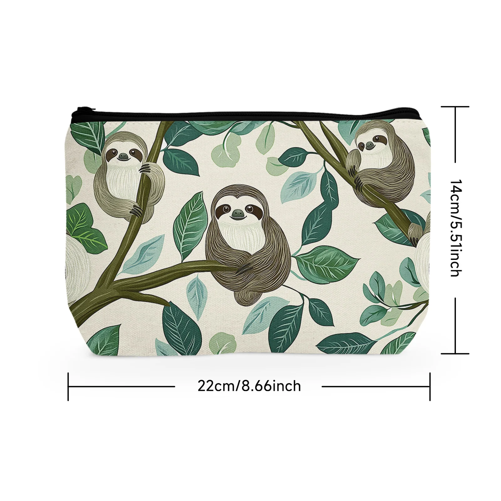 1Pc Sloth Cosmetic Bag Women Adorable Roomy Cute Makeup Bags Travel Toiletry Bag Accessories Organizer Fashion