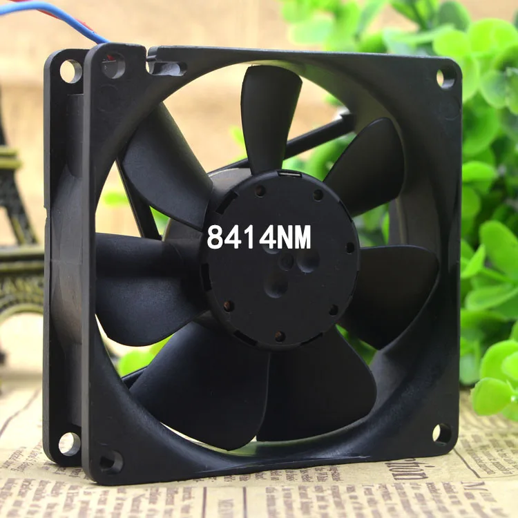 New Radiator metal Advanced cooling fan 80x80x25mm 1.4W 60MA DC24V 8414NH 8414NM Silent Cooling Fan