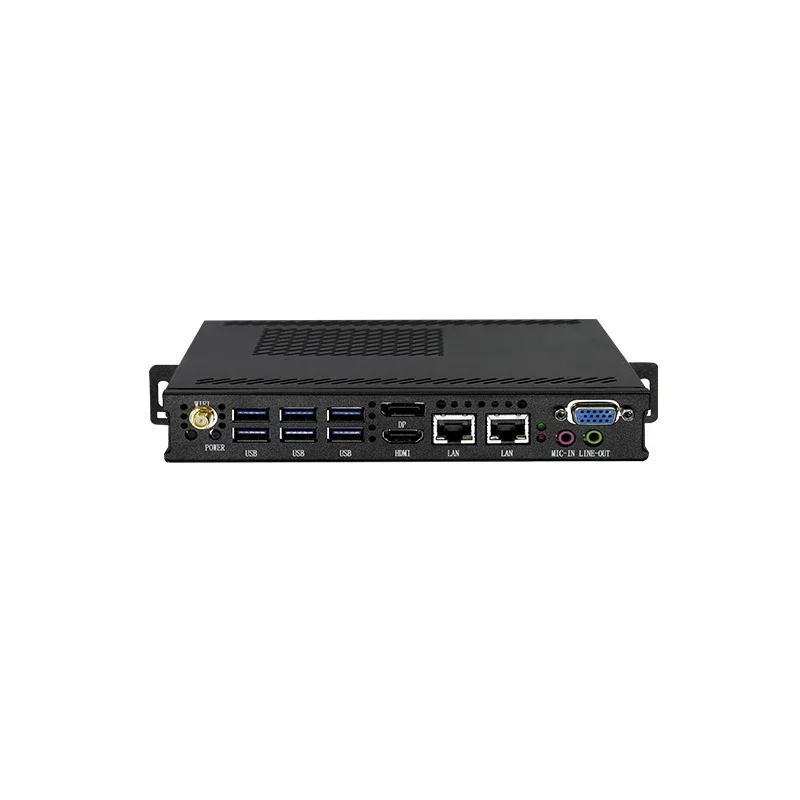 2020  Fanless Embedded Box PC J1900 Core I5 I7  Ops Industrial Embedded Mini Pc with Ddr4 16GB Memory
