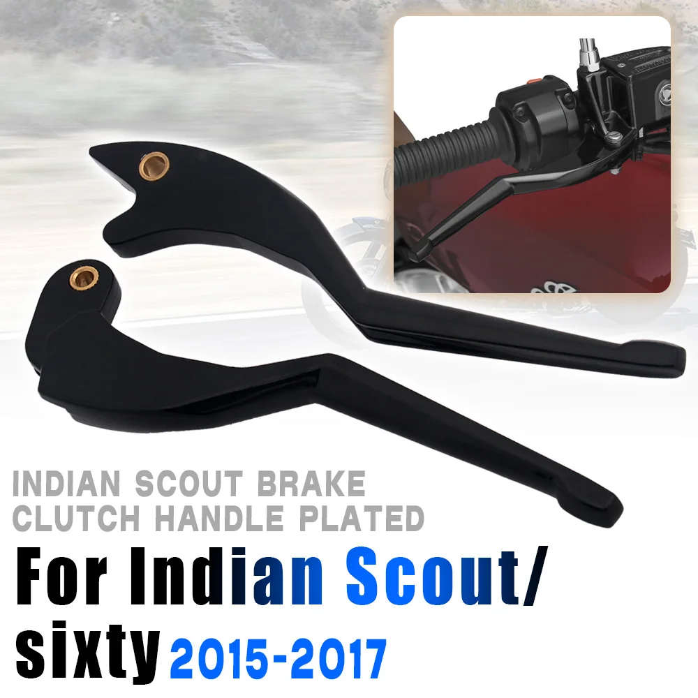 

Мотоциклетные черные тормозные рычаги сцепления, замена для Indian Scout Scout Sixty 2015-2017, руль, левый и правый, комплект рычагов сцепления
