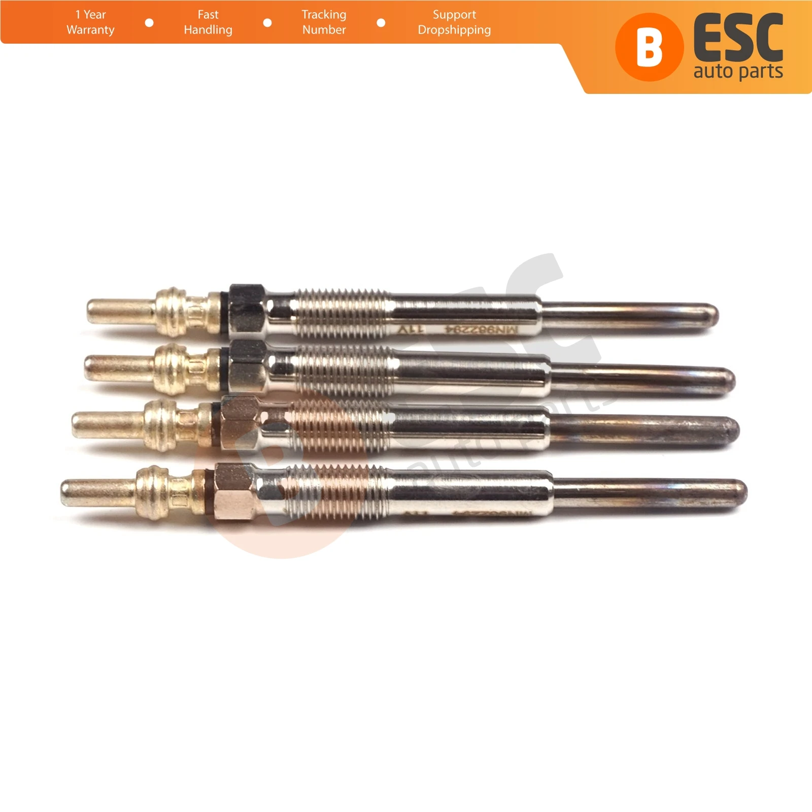 ESC Auto Parts EGP29-1 4 Pcs Heater Glow Plugs GX4098, 596099, GN063 for Ford Citroen Peugeot Jaguar 2.2 Ship From Turkey