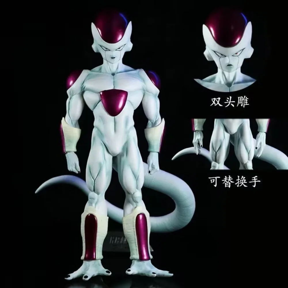 Hoogwaardige animatie Dragon Ball Freeza, een tweekoppig snijwerk, handen kunnen worden gewisseld volwaardig supercompetitiefiguur