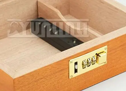 

Портативный хьюмидор для сигар, увлажнитель из кедрового дерева с кодовым замком, увлажняющая коробка, аксессуары для курения