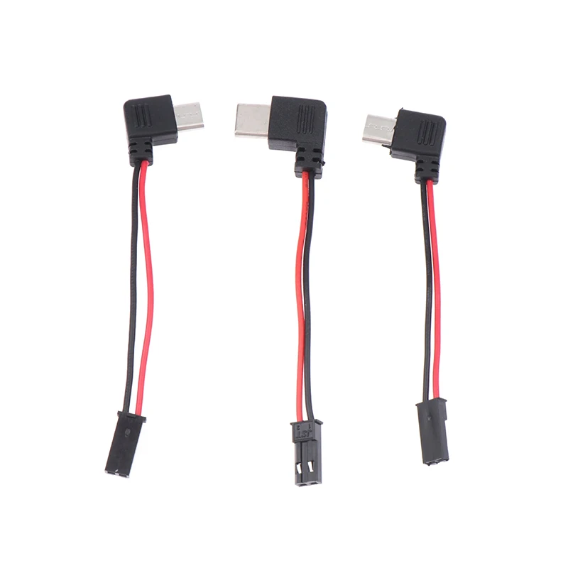 Motorcycle Interface USB-Micro Type C 90 Degree Male+JST Plug USB To JST/SYP Terminal Interface Cable Connector