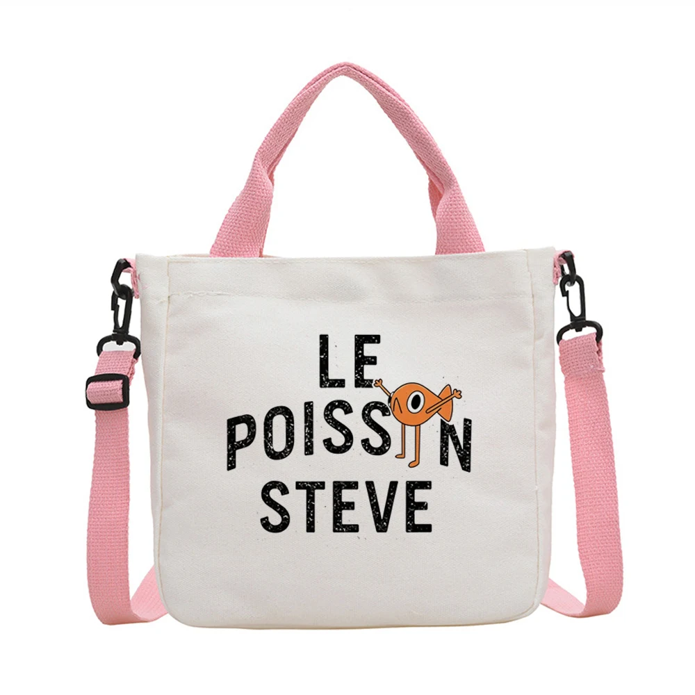 Bolso tote Le Poisson Steve de lona, bolsas de tela, shopper, torba na zakupy, para mujer