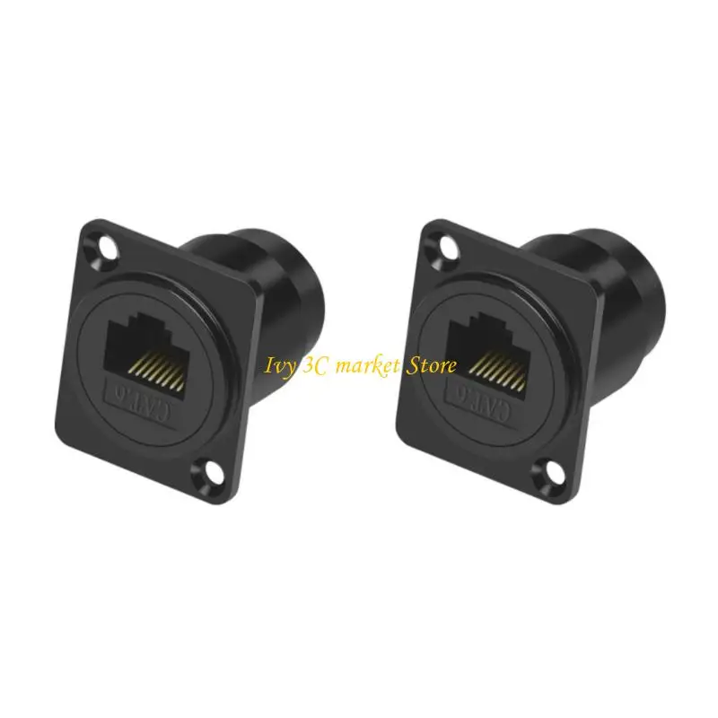 

D7YC RJ45 CAT6 Gigabit Ethernet Wall Panel Mount Female To Female Connector Adapter