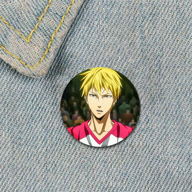 Anime Kuroko\'s Basketball Kuroko Tetsuya Aomine Badges Akashi Kagami Murasakibara Pins Icons Brooches Handmade Gifts 32/44/58mm