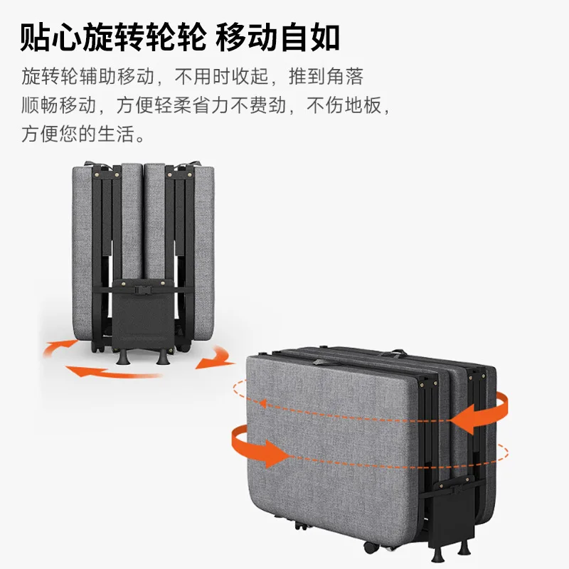 Folding single bed lunch break bed office nap portable and simple