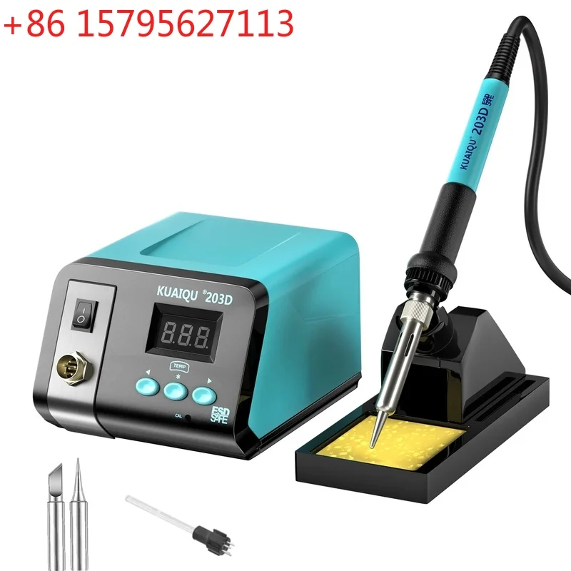 

Digital Display Electric Soldering Iron Station 50-480℃ Dual CNC Welding Tool for Maintenance, ESD Safe