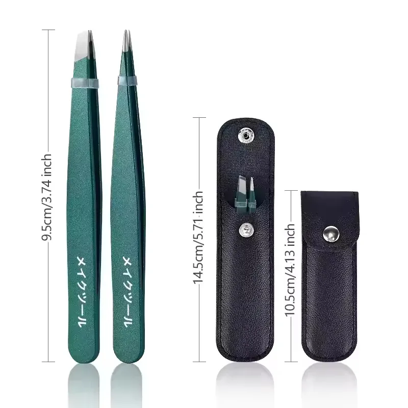 4/6-teiliges Pinzetten-Set aus Edelstahl, Unisex, professionelle Präzision für Gesichtshaare, Augenbrauen, eingewachsene Haare & Splitter, langlebig & erweichend – Detail 3