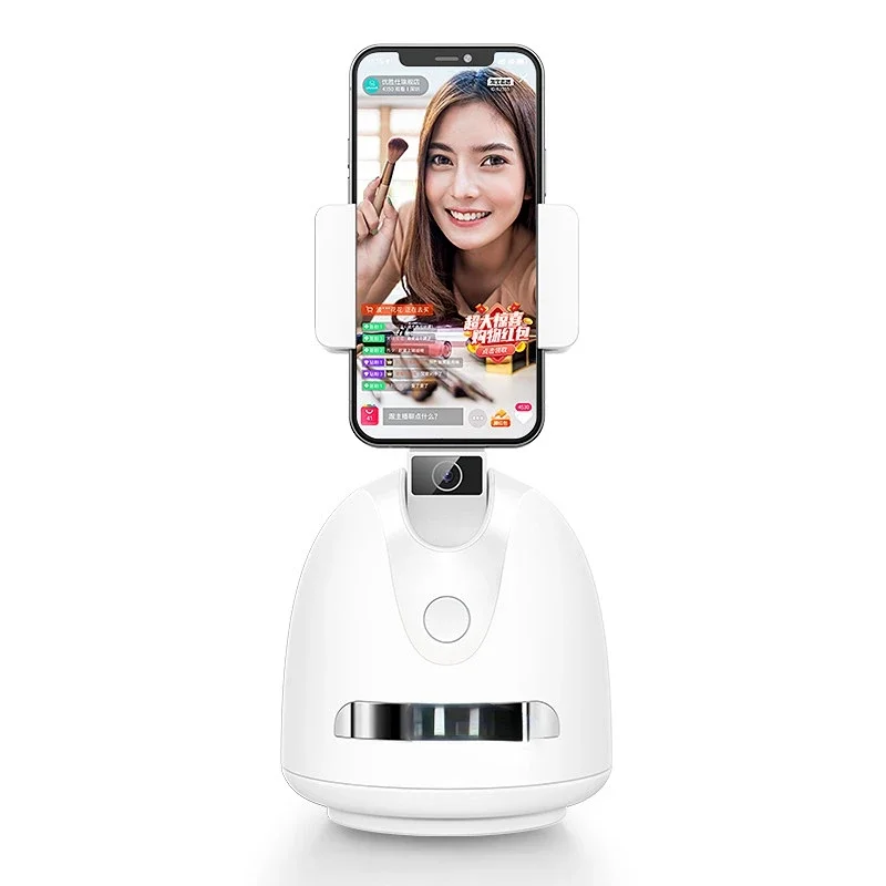 

New Arrival Portable Smart Phone Holder Face Tracking Selfie Stick Cell Phone Action Camera Video Stabilizer Ce White 363g