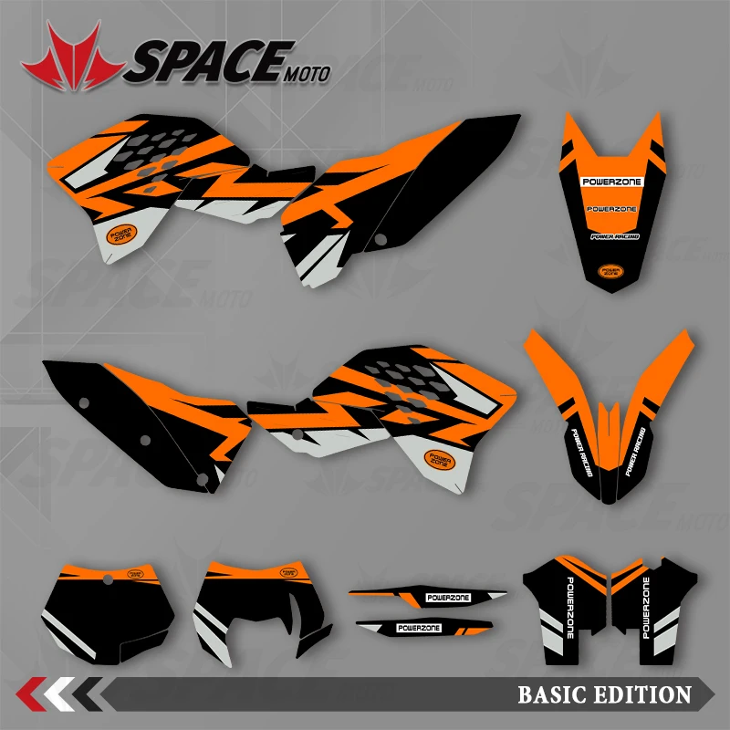 

SPACE MOTO Graphics Background Decals Stickers Motorcycle For KTM 07-10SXF 08-11EXC