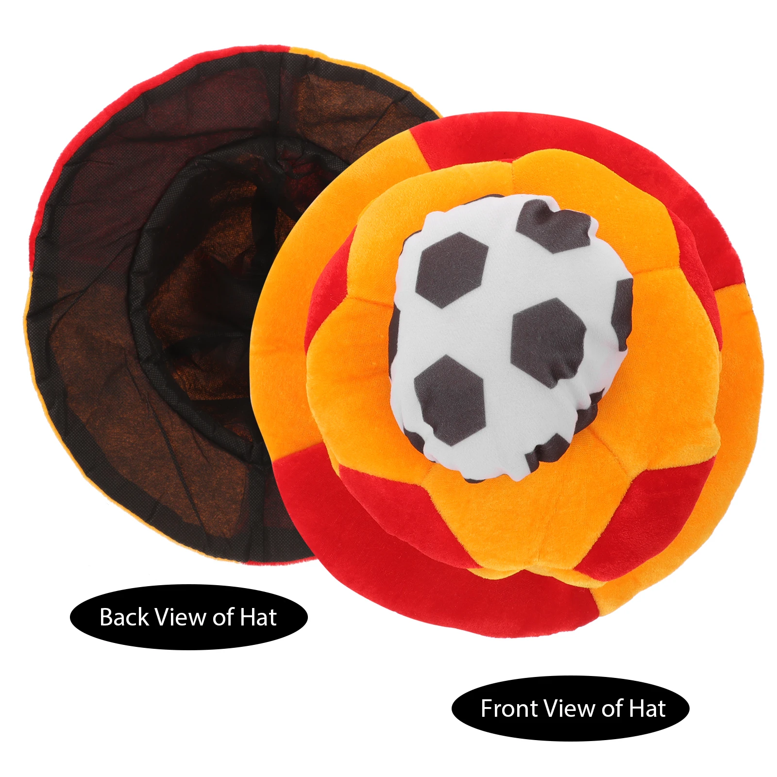 

Football Hat 2024 Soccer Game Cap Party Cheering Accessory Comfortable Breathable Football Fans Headgear Decor